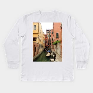 Venetian Canal Kids Long Sleeve T-Shirt